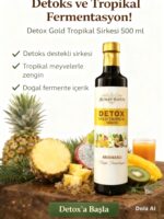 Detox Gold Tropikal Sirkesi Ananaslı – Cam Şişe 500 ml