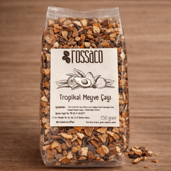 rossaco tropikal meyve çayı 250 g paket